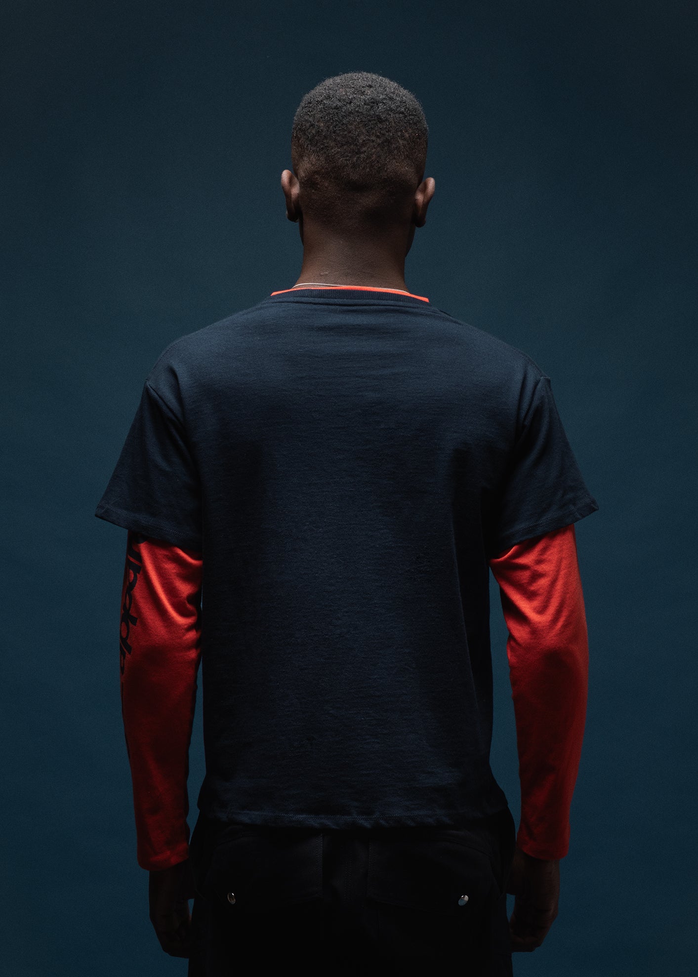 DIÖGÖ DOUBLE SLEEVE - NAVY / ORANGE