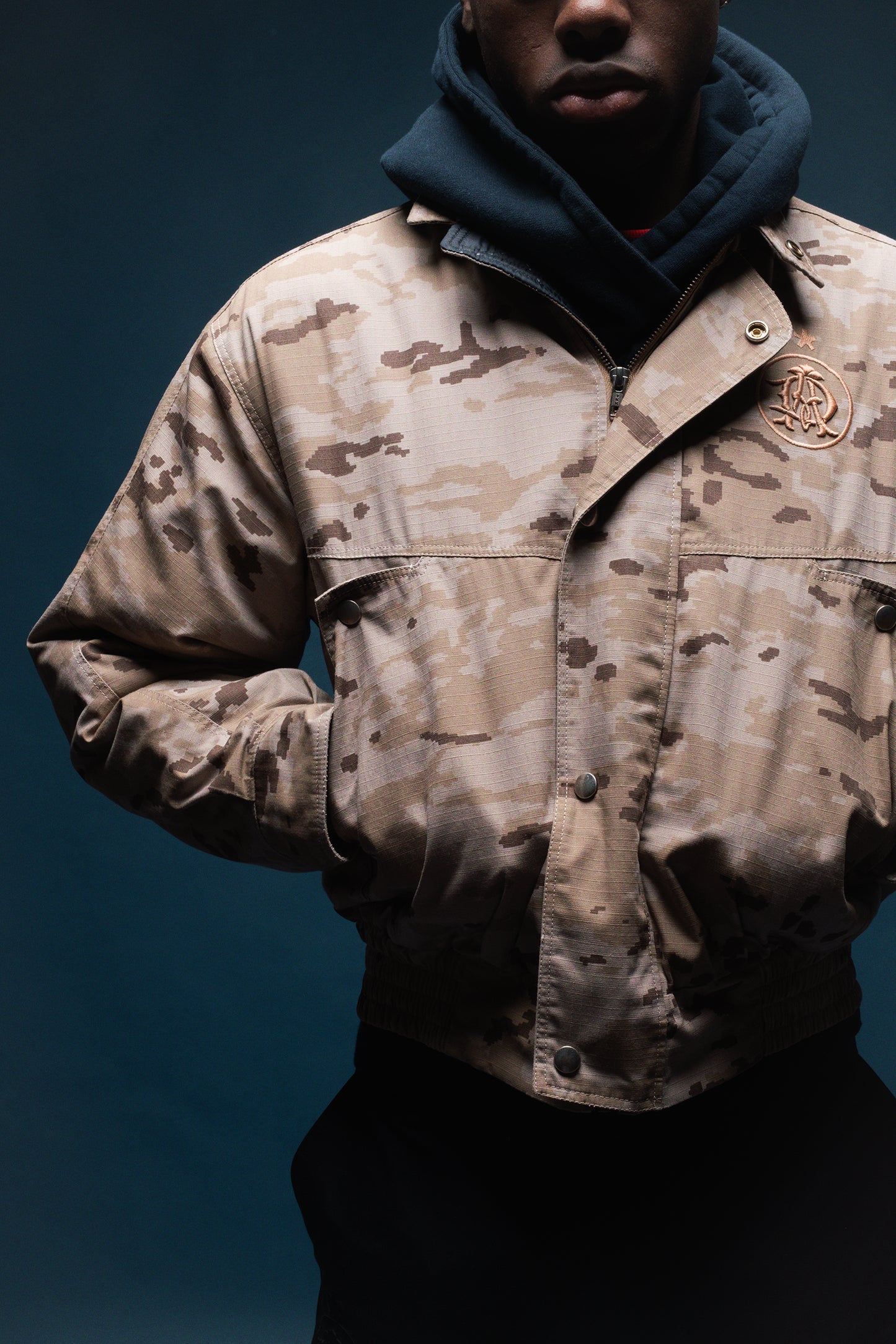 AVIATOR COTTON WAXED MILITARY JACKET