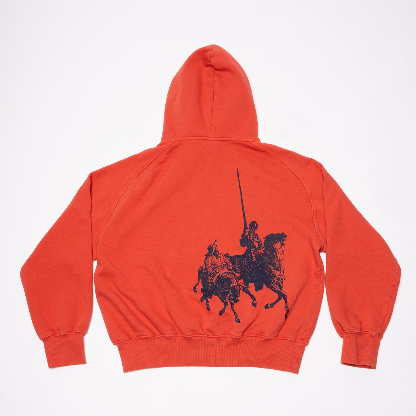 DIÖGÖ HERALDIC RAGLAN HOODIE-ORANGE